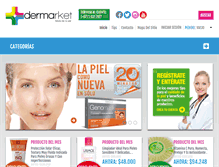 Tablet Screenshot of dermarket.com